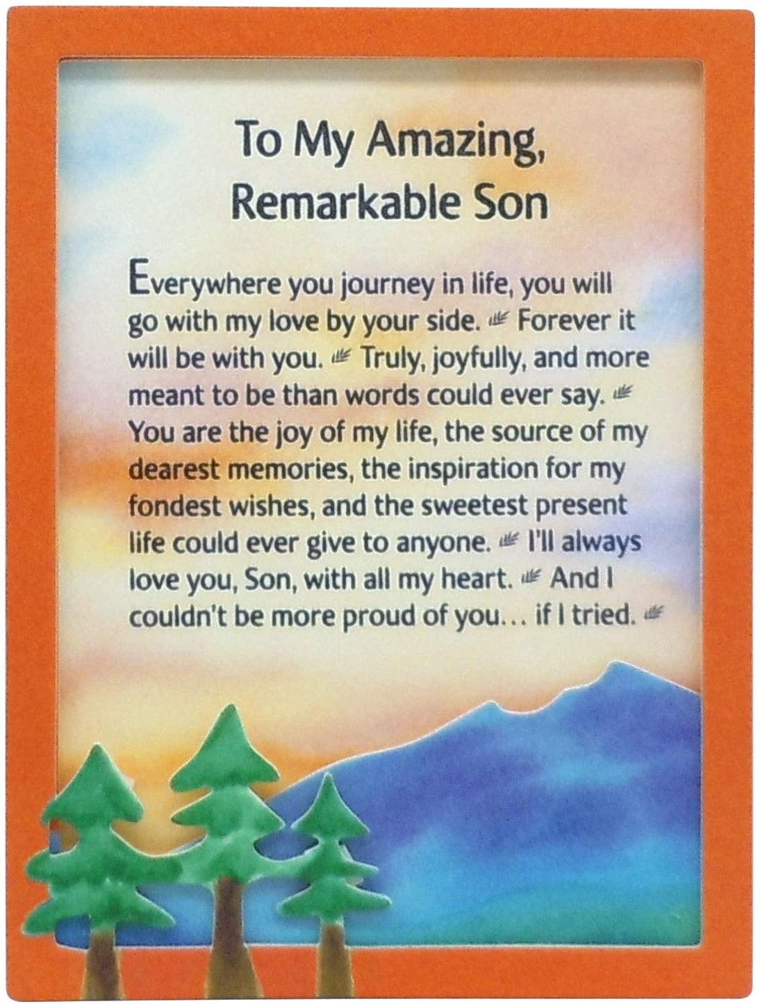 To My Amazing Remarkable Son Miniature Easel-back Print with Magnet (AGE017) - Blue Mountain Arts